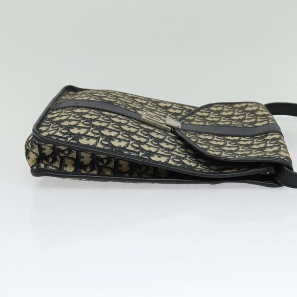 DIOR Trotter Canvas Shoulder Bag Navy Silver - Picture 5 of 13